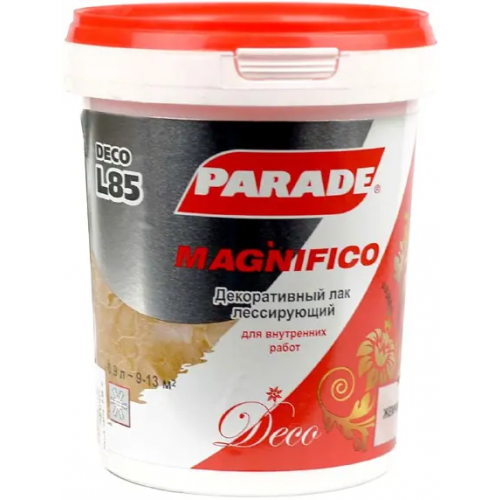 Декоративный лак лессирующий Parade L85 Deco Magnifico 900 мл жемчуг