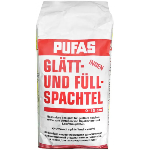 Шпаклевка выравнивающая и заполняющая Пуфас Glatt und Full Spachtel 20 кг