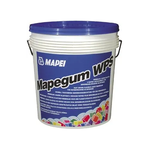 Быстросохнущая эластичная жидкая мембрана Mapei Mapegum WPS 5 кг