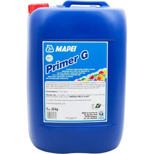 Грунтовка на основе синтетических смол Mapei Primer G 25 кг