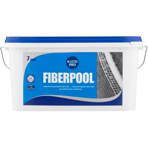 Гидроизоляционная мастика Kiilto Pro Fiberpool 7 кг
