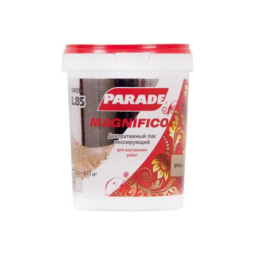 Декоративный лак лессирующий Parade L85 Deco Magnifico 900 мл бронза