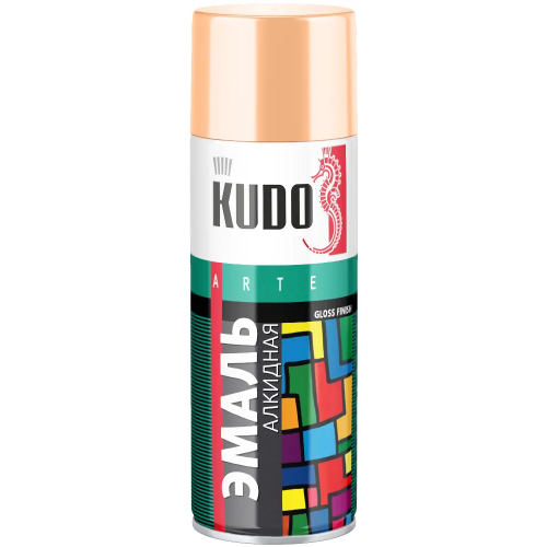 Эмаль алкидная универсальная Kudo Arte Gloss Finish 3P Technology 520 мл бежевая
