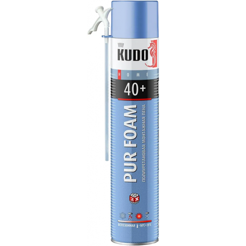 Бытовая всесезонная монтажная пена Kudo Home Pur Foam 40+ 1 л