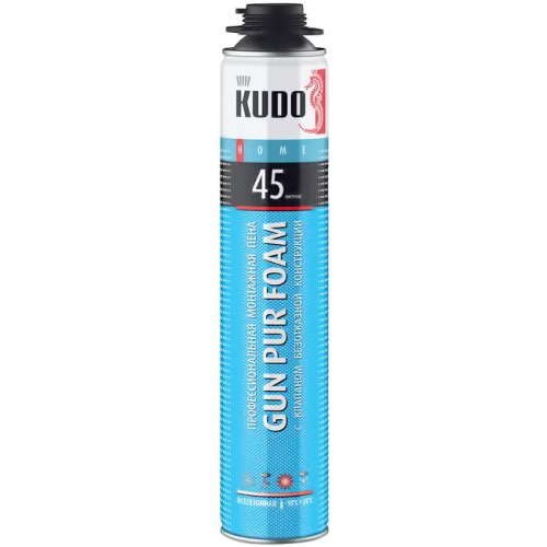 Профессиональная всесезонная монтажная пена Kudo Home Gun Pur Foam 45 1 л