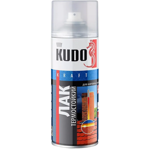 Лак термостойкий для кирпича, камня, бетона Kudo Kraft 520 мл