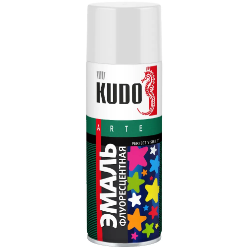 Эмаль флуоресцентная Kudo Arte Perfect Visibility 520 мл белая
