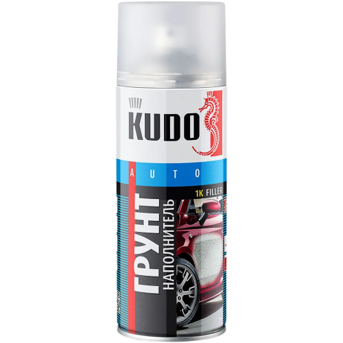 Грунт наполнитель акриловый Kudo Auto 1K Filler 520 мл черный