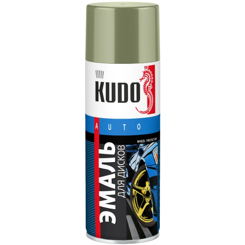 Эмаль для дисков Kudo Auto Wheel Protective Coating 520 мл болотная RAL 5204