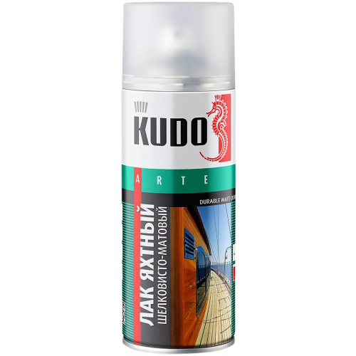 Лак яхтный шелковисто матовый универсальный Kudo Arte Durable Matt Coating 520 мл