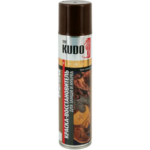 Краска для замши и нубука Kudo Home Suede Renovator 400 мл коричневая