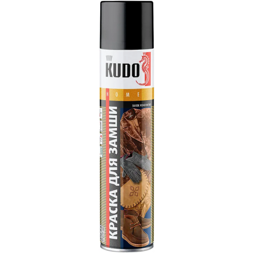 Краска для замши и нубука Kudo Home Suede Renovator 400 мл черная