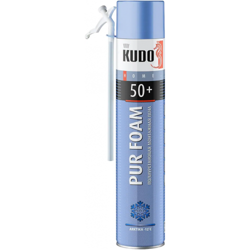 Бытовая всесезонная монтажная пена Kudo Home Pur Foam 50+ Arktika 1 л