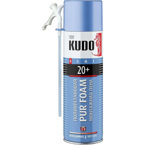 Бытовая всесезонная монтажная пена Kudo Home Pur Foam 20+ 650 мл