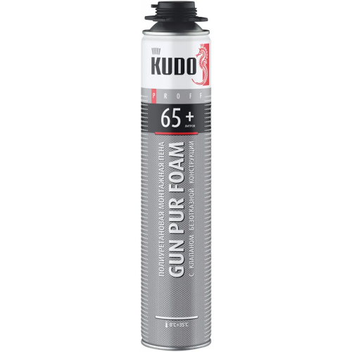 Профессиональная летняя монтажная пена Kudo Proff Pur Foam Absolut 65+ 1 л