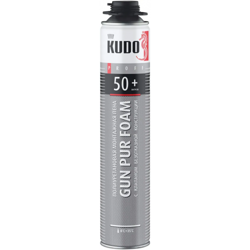 Профессиональная летняя монтажная пена Kudo Proff Pur Foam Absolut 50+ 1 л
