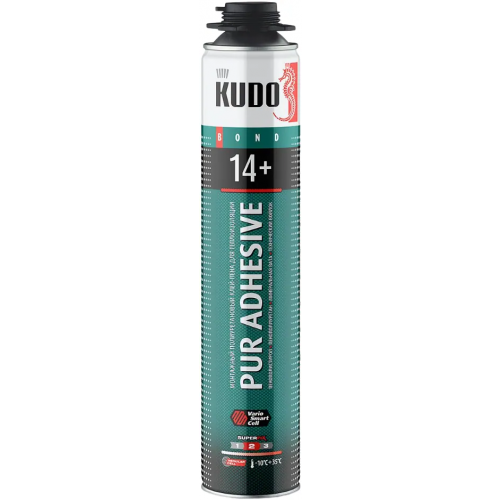 Монтажный полиуретановый клей пена Kudo Bond Pur Adhesive 14+ 1 л