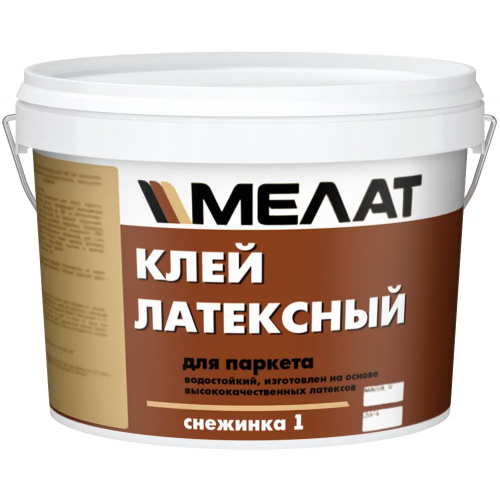 Клей латексный для паркета водостойкий Мелат Снежинка 1 30 кг