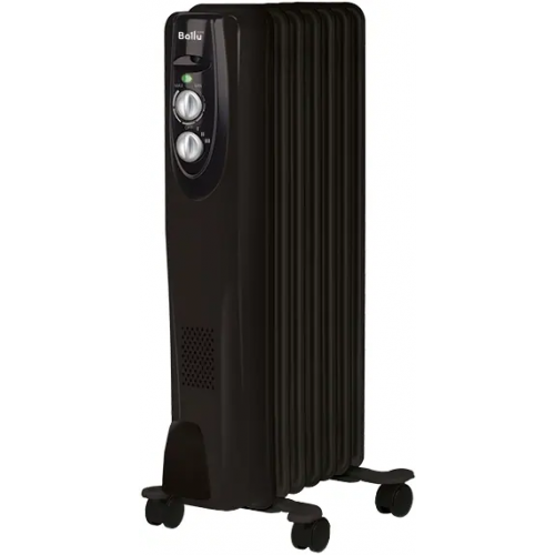 Радиатор масляный Ballu Classic BOH/CL 07BRN Black 0.6/0.9/1.5 кВт