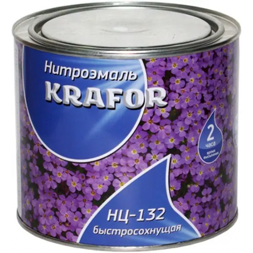 Нитроэмаль быстросохнущая Крафор НЦ 132 1.7 кг голубая