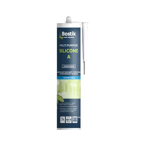 Профессиональный строительный силиконовый герметик Bostik Multi Purpose Silicone A 280 мл белый
