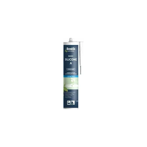 Универсальный силиконовый герметик Bostik Basic Silicone A 280 мл бесцветный