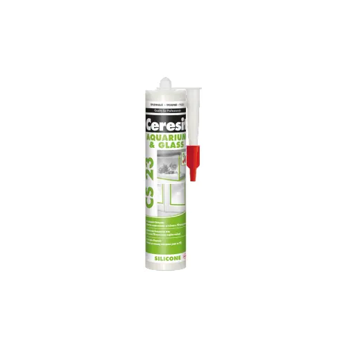 Силиконовый герметик для стекла и аквариумов Ceresit CS 23 Glass Silicone 280 мл