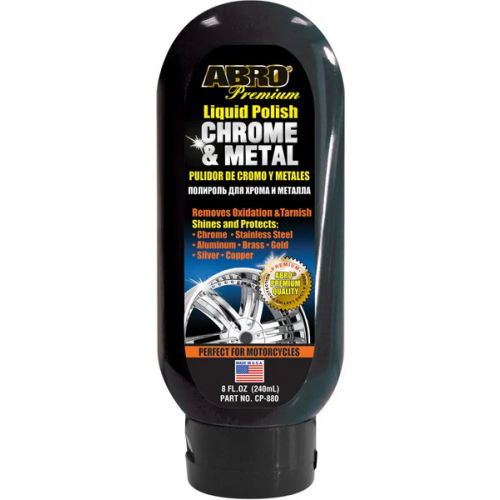 Полироль для хрома и металла Abro Premium Liquid Polish Chrome & Metal 240 мл
