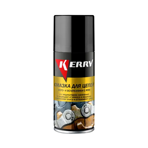 Смазка для цепей мото и велотехники с PTFE Kerry 210 мл