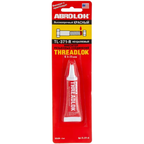 Фиксатор резьбовых соединений неудаляемый Abro lock Threadlok 6 мл