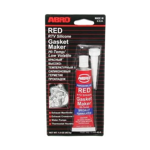 Герметик прокладок высокотемпературный красный Abro Red RTV Silicone Gasket Maker 42.5 г
