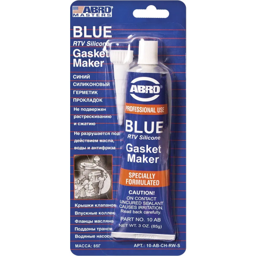 Силиконовый герметик прокладок Abro Masters RTV Silicone Gasket Maker 85 г синий