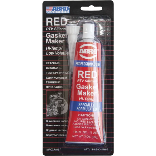 Герметик прокладок высокотемпературный Abro Masters Red RTV Silicone Gasket Maker 85 г