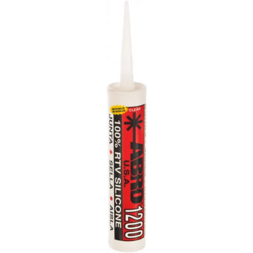 Герметик силиконовый универсальный Abro 1200 100% RTV Silicone Sealant 310 мл черный