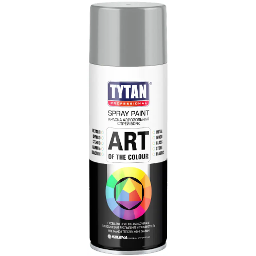 Краска аэрозольная Титан Professional Spray Paint Art of the Colour 400 мл металлик RAL 9006 глянцевая