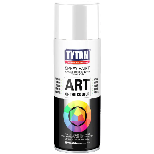 Краска аэрозольная Титан Professional Spray Paint Art of the Colour 400 мл белая RAL 9003 глянцевая