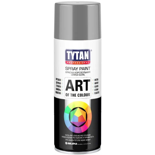 Краска аэрозольная Титан Professional Spray Paint Art of the Colour 400 мл праймер серый RAL 7031 глянцевая
