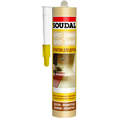 Паркетный герметик для дерева Soudal Паркет Ламинат 280 мл венге