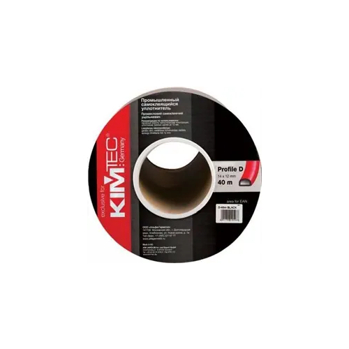 Промышленный самоклеящийся уплотнитель Kim Tec 12*40 м/14 мм белый