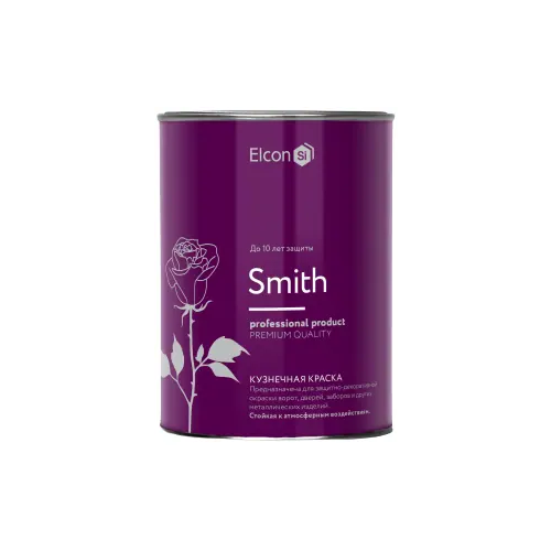Кузнечная краска Elcon Smith 800 г темный графит матовая