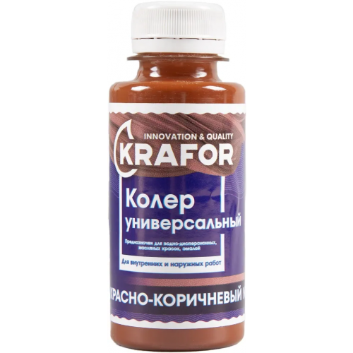Колер универсальный Крафор 100 мл красно коричневый