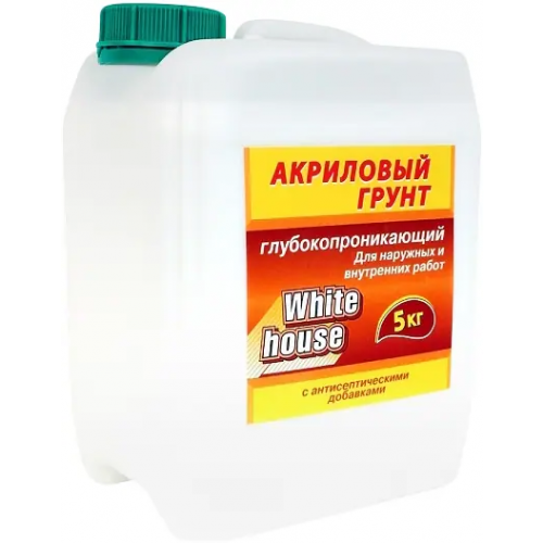 Акриловый грунт глубокопроникающий White House 5 кг