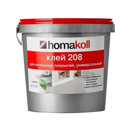 Клей для гибких напольных покрытий универсальный Homa koll 208 1.3 кг