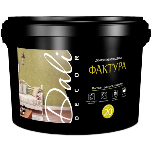 Декоративная краска Dali Decor Фактура 7 кг белая