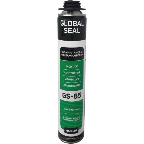 Полиуретановая монтажная пена Iso Chemicals GS65 Global Seal Gold 850 мл летняя