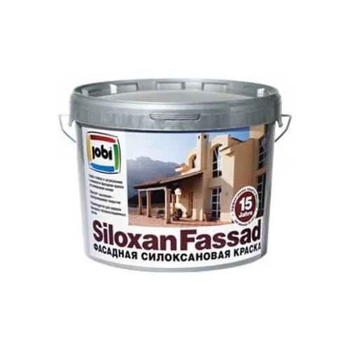 Фасадная силоксановая краска Jobi Siloxanfassad 10 л белая