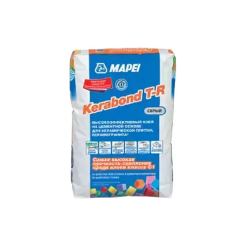 Высокоэффективный клей на цементной основе Mapei Kerabond T R 25 кг серый