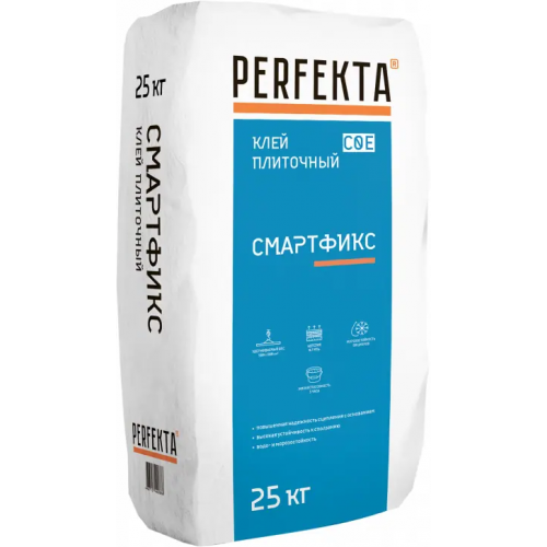 Клей для керамической плитки и керамогранита Perfekta Смартфикс 25 кг зимний
