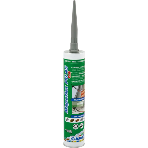 Быстросхватывающийся полиуретановый герметик и клей Mapei Mapeflex PU 45 FT 300 мл белый
