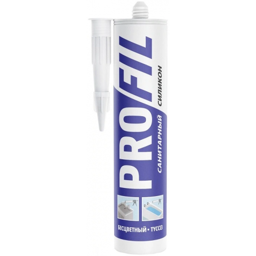 Санитарный силикон Soudal Profil Sanitary Silicone 270 мл бесцветный